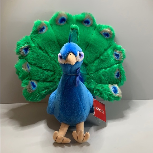 F.A.O. Schwarz Other - F.A.O. Schwarz 15 inch Plush Peacock NWT